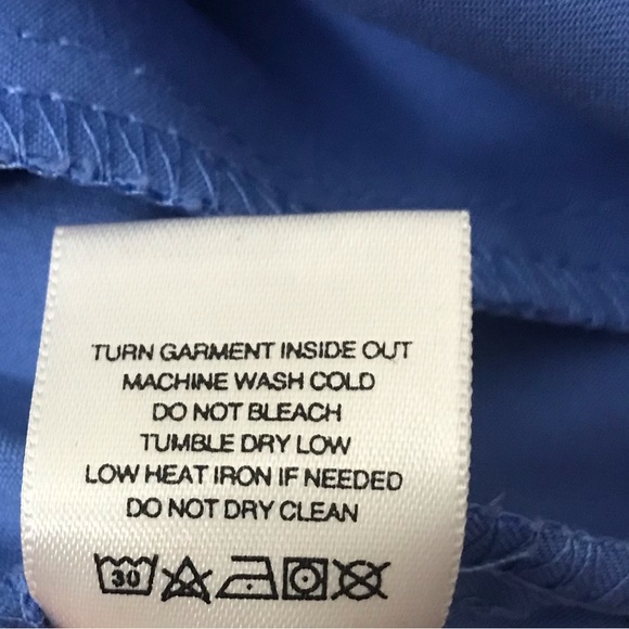 Figs Technical Womens Light Blue Scrub Two Pocket Style Top Size Small - Picture 9 of 12